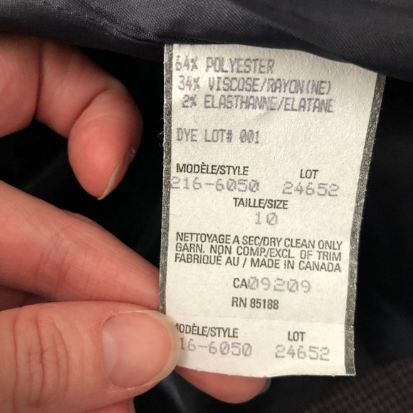 Stunning Vintage Oversized Micro Houndstooth Blazer Jacket Coat Preppy Academia - Picture 5 of 6